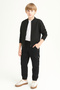 Boys' Commando Pocketed School Trousers with Elastic Waist Ak1000-1-2