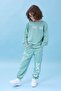 Boy's Crew Neck Printed Seasonal Top and Bottom Set - Çağla - 6
