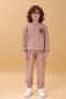 Boys' Seasonal Double Suit with Embroidery Print Detail - Soil