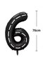 6 Year Old Lightning Car Birthday Party Set Black Number Balloon Happy Birthday Banner Cars Set - 3