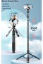 Selfie Stick Phone Tripod with Remote, 153cm Extendable Tripod Stand Compatible with iPhone - 3