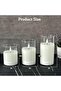 Rechargeable Flameless Candle, Flashing LED Pillar Real Wax Candle with Remote Control and - 7
