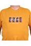 تي شيرت رجالي ذو رقبة دائرية مقاس كبير Edge 25190 MUSTARD - 2
