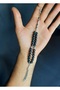 Onyx Stone Zülfikar Sword Detailed Prayer Beads Keychain / Bag Ornament - 3