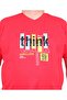 Men's Plus Size Crew Neck T-Shirt Think 25184 Red - 2