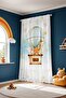 Flying Balloon Safari Patterned Children's Baby Room Background Curtain (Single Wing Pricing) - 4