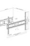 32″–100″ TV Swivel Wall Mount – DG-100P, 65kg, Tilt ±15°, Swivel 120°, Max VESA 700x400mm - 3