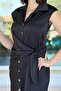 Side Tie Satin Dress 5Y321 - 4