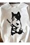 تي شيرت Rock Star Cat للجنسين مقاس كبير - 2