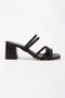 Lexa Thick Piping Detailed Heeled Slippers Sandals - 2