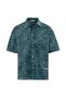 Washable Letter Printed Oversize Short Sleeve Shirt Nefti - 4