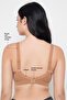 Non-Padded Non-Wired Full Coverage Full Figure Bra in Beige - Cotton - 5