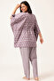 Print Me Pretty Kaftan Top & Pyjama Set in Light Purple - 100% cotton - 3