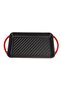 Healthy and Safe, Non-Stick Cast Iron Dutch Oven Square Grill Pan – Red - 3