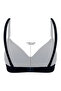 Padded Non-Wired Full Coverage Self-Striped Multiway T-shirt Bra in Black - 2