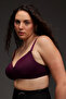 Padded Non-Wired Full Coverage Multiway T-shirt Bra in Plum Colour - 4