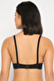 Padded Non-Wired Full Coverage Self-Striped Multiway T-shirt Bra in Black - 5