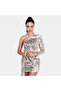 ONE SHOULDER SEQUIN DRESS SET-GOLDEN - 2
