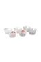 6-Piece Glass Mini Sauce Bowl Jam Bowl Coffee Side Treat Plate