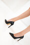 Black Women's Classic Heeled Shoes 20819 - 2