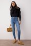 Black Bodycon High Waist Stretchy Skinny Jeans Twoss25Je00051 - 6