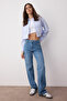 Mavi Düşük Bel Wide Leg Geniş Paça %100 Pamuk Non-Stretch Jeans TWOAW23JE00566