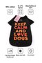 ''Keep Calm and Love Dogs'' Dog T-shirt - 2