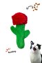 Plush Rose Cat Intelligence Toy Cat Activity Toy with Food Storage and Rustle Sound - 2