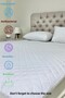 Quilted Micro Fitted Waterproof Washable Mattress Protector Mattress Cover - Single/Double Set - 2