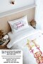 Single Elastic Sheet Set - Iconic Series - Brown Bear Swinging on the Star Pink - 4