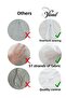 Cotton 50x70 White Inner Lining, Zippered Pillow Case, 5-Piece Pillow Mattress - 2