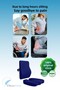 Orthopedic Set of 2 Lumbar and Sitting Cushions 100% Visco Ergonomic Support for Office & Car Use - 4