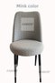 Kitchen Chair Cover Small Oval Jacquard Washable Stretch Elastic Chair Cover 1 Piece - 2