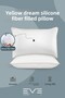 8 Pieces Yellow Dream Series Zippered Antiallergic Silicone Fiber Filled Pillow 50X70Cm 1200Gr - 3