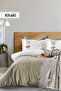 Babil 100% Cotton Natural Double Duvet Cover Muslin Pique Set 7 Pieces