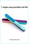 Nail Polisher Nail File 7-Way Paper File Manicure Pedicure File Polisher