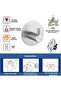 Self Adhesive Hanger Chrome 06 5 Pieces in Package - 6