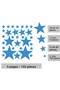Star Wall Sticker - 2.5 - 5 - 7.5 - 10cm Mixed Sizes - 155 Pieces - 5