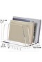 Tuva - Transparent Plexiglass 3 Compartment Book and Document Organizer |   Minimal Modern Elite Desktop Organizer - 4