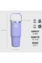 كوب ترمس IceFlow Flip Straw مع ماصة 0.89 لتر ليلك - 2