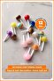 12Pcs 3D Mixed Colorful Patterned Charm Nail Ornament, Lolipop-Kuromi-Hello Kitty Charmler - 2