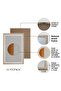 Natural Wooden Framed 3-Piece Painting Set Hpn131 - 3