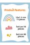 Wall Sticker Kids Room - Pink Rainbow Cloud and Stars Decorative Wall Ornament - 3