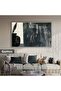 Amazing |   Botanical Abstract Bohem Model | Framed Tempered Glass Table Single Horizontal