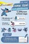 220 Pieces of Cute Cartoon Themed School Labels - Pen Notebook Water Bottle Special Cut Label Set