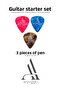 Guitar Starter Set |   Auger Converter, Kapo, 3 Pcs Picks, Carrying Case, Pick Charger - 5