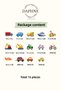 Colorful Vehicles Car Themed Baby Kids Room Wall Sticker Set, Glass Sticker - 5