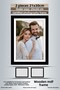 2 قطعة إطار 21x30 - إطار مخطط أبيض وأسود - إطار A4 - إطار دبلوم مع PVC