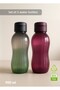 2-Pack Water Bottle Bpa Free Office-Sports-School Water Bottle Pp-5 Plum-Black 900 ml