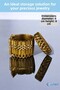 Jewelry Organizer Jewelry Organizer Makeup Box Jewelry Box Gold Antique Color Model 13 - 2